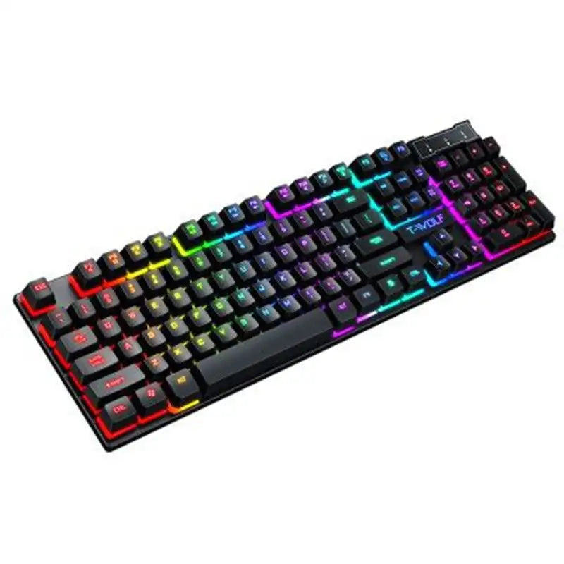 Gaming Usb Luminous Wired Keyboard Floating Manipulator Lootquake LLC