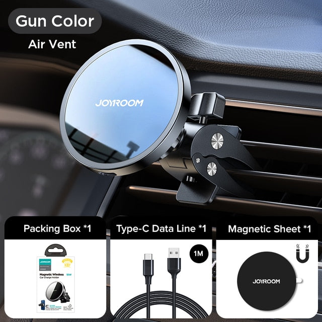 15W Qi Magnetic Car Phone Holder Wireless Charger - SJB-DIAMOND ELITES