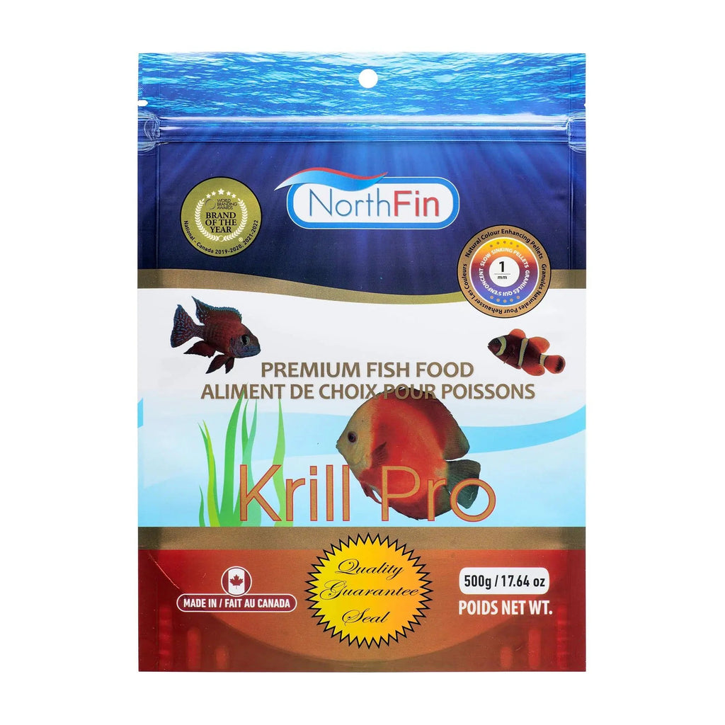 Northfin Fish Food Krill Formula Slow Sinking Pellets (1mm 1kg) Lootquake LLC