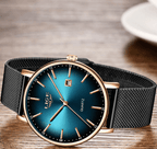 Men's Elegant  Watch With Stainless Steel Straps And Special Date Display Excellent Look Unique Design Perfect Gift Stevvex