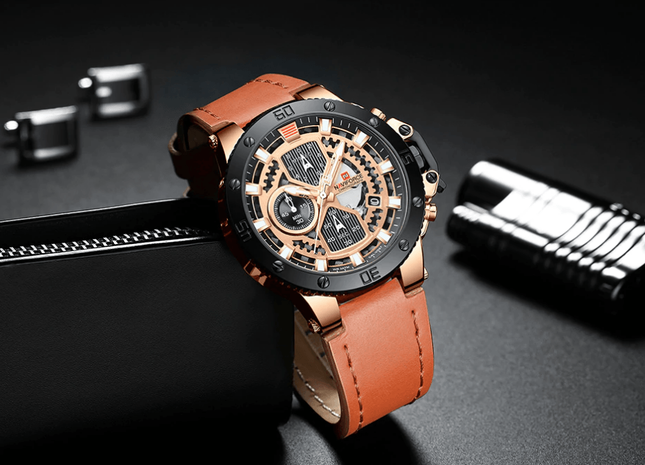Men's Casual Waterproof Watch With Chronometers And Fluorescent Hands Excellent Design Perfect Gift - SJB-DIAMOND ELITES