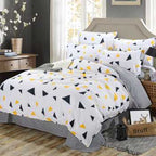 New Quilt Cover Simple Bed Sheet Cartoon Supplies Four-piece Set Pi-Mart
