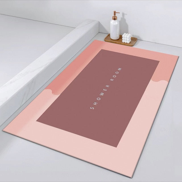 Quick Drying Absorbent Bathroom Mat Pi-Mart