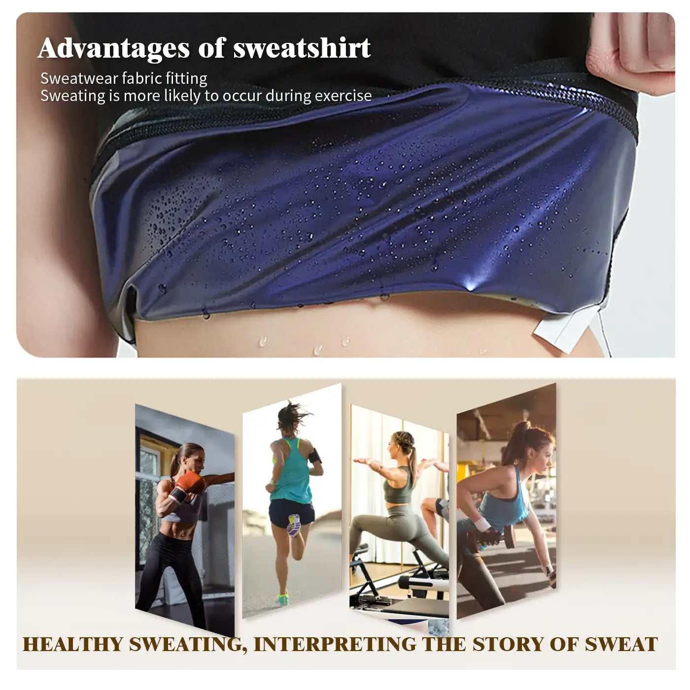 Women's Sweatshirt Yoga Running Exercise Shapewear - SJB-DIAMOND ELITES