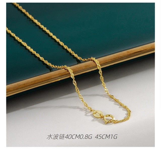 18K Gold Plated Necklaces Pi-Mart