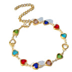 Dopamine Jewelry All-Match Colorful Heart-Shaped Bracelet For Women Pi-Mart