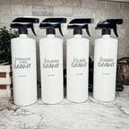 32oz Refillable White Plastic Cleaning Dispenser Bottle Reusable