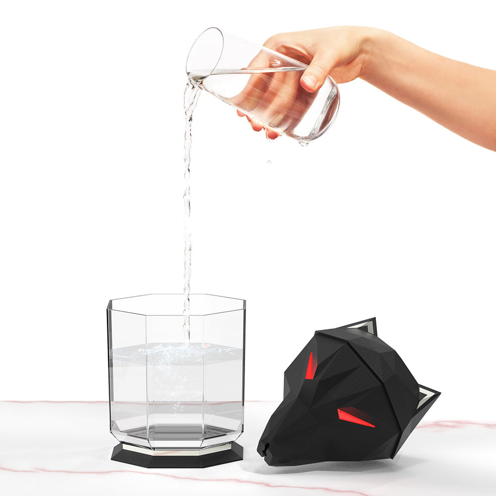 War Wolf Air Humidifier Ultrasonic Air Diffuser Colorful Lights Humidifier Air Nano Spray Home Desktop Supplies Pi-Mart