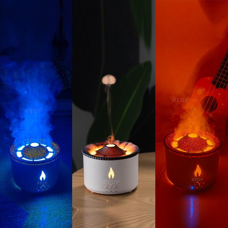Diffuser Humidifier with Smoke Ring Night Lamp - SJB-DIAMOND ELITES