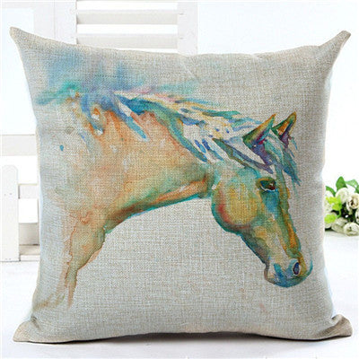 Horse pattern pillow pillowcase Lootquake LLC