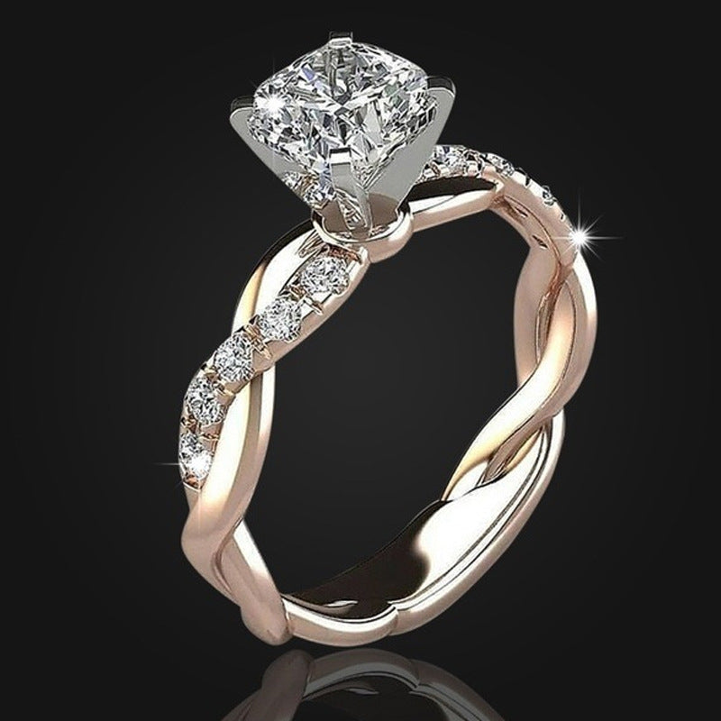 Princess Square Diamond Ring Pi-Mart