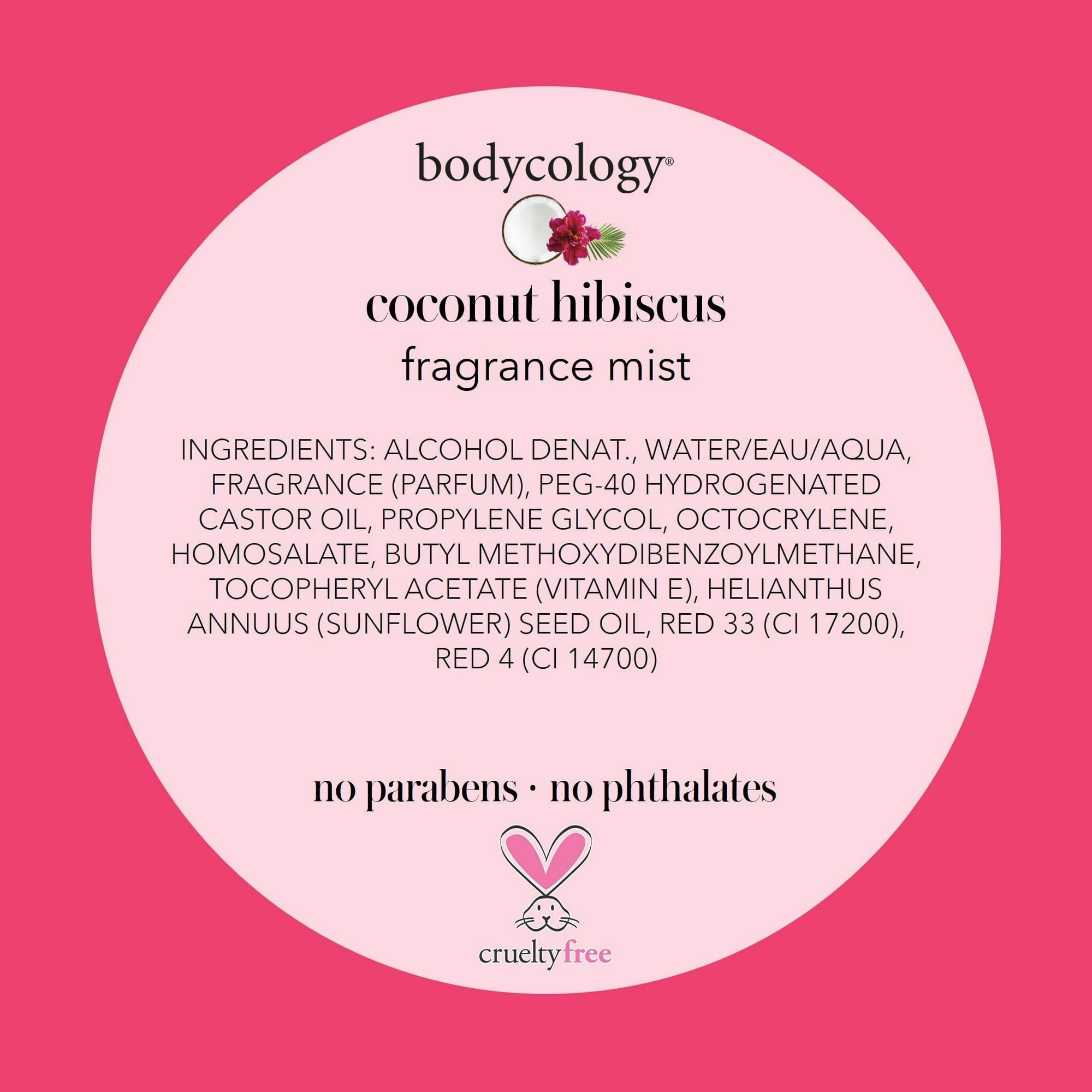 Bodycology Fragrance Body Mist, Coconut Hibiscus, 8 fl oz EasyOptionXY LLC