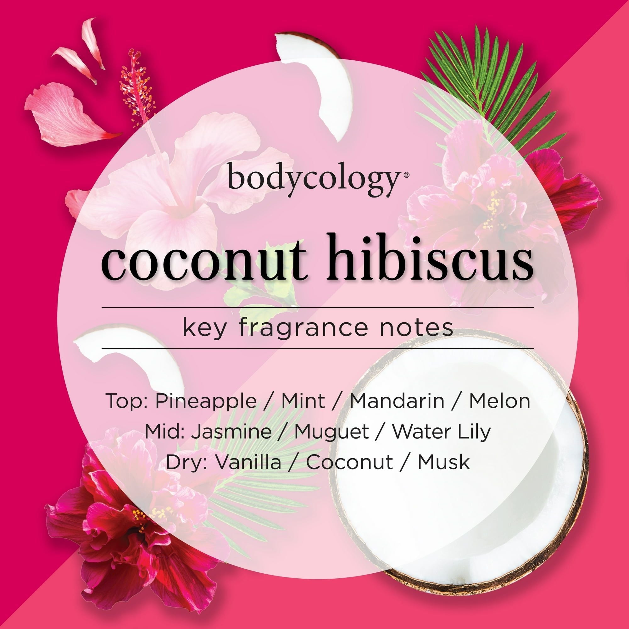 Bodycology Fragrance Body Mist, Coconut Hibiscus, 8 fl oz EasyOptionXY LLC