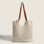 Hobo bag hand-woven, bag casual versatile slouchy bag, seaside vacation beach bag, large capacity shoulder bag