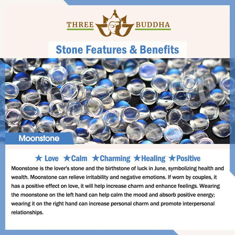 Double Band Moonstone Ring - SJB-DIAMOND ELITES