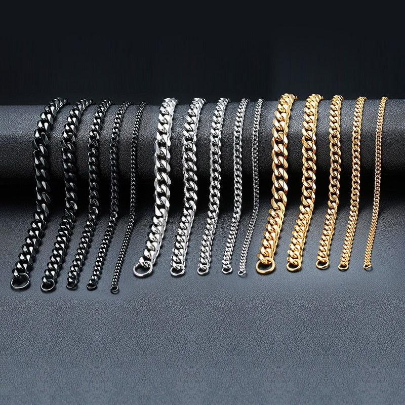 Vnox Men's Chunky Curb Chain Bracelet Pi-Mart