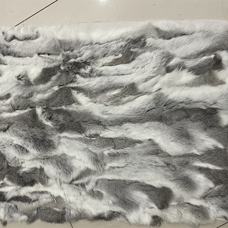 Rabbit Winter Fur Blankets Rabbit Fur Patchwork Mattress Clothing Furniture Bed Blankets Pi-Mart