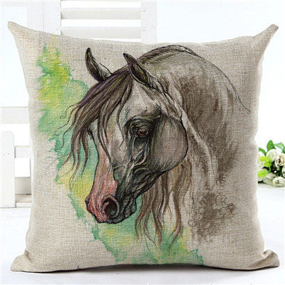 Horse pattern pillow pillowcase Lootquake LLC