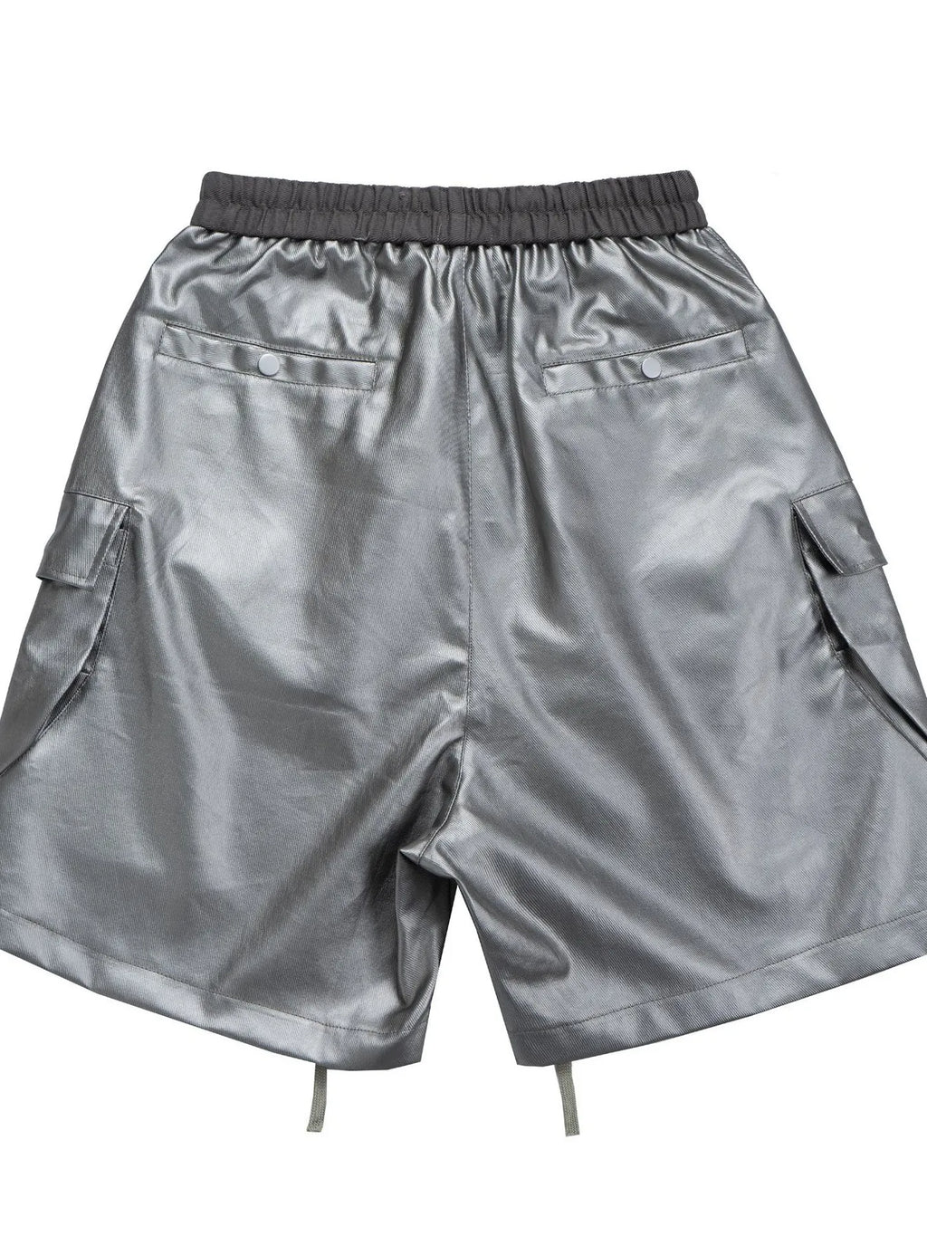 Men's Cargo Style Metallic Zipper Shorts