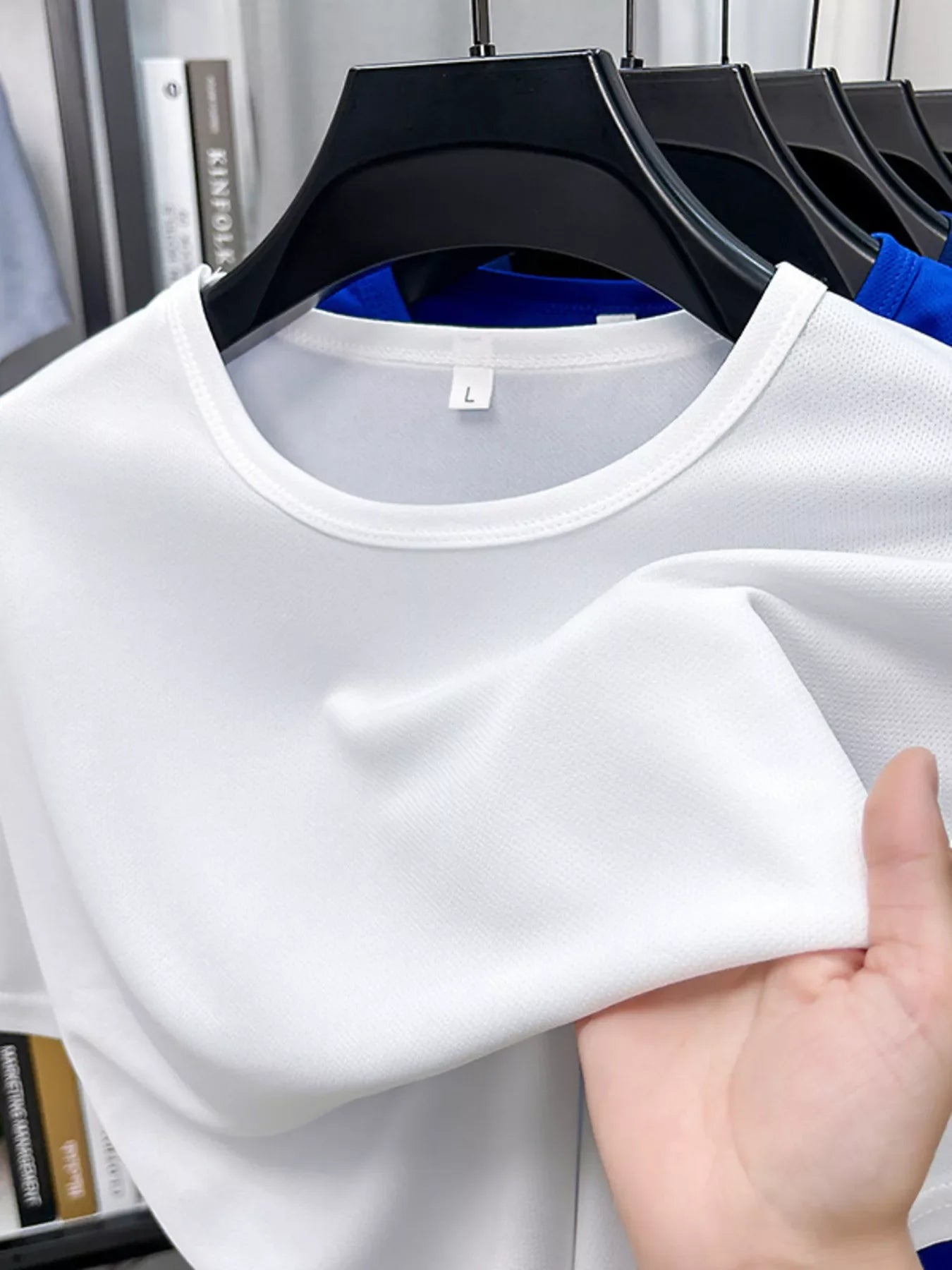 Men's Plus Size Round Neck Short Sleeve T-Shirt THRIXINE