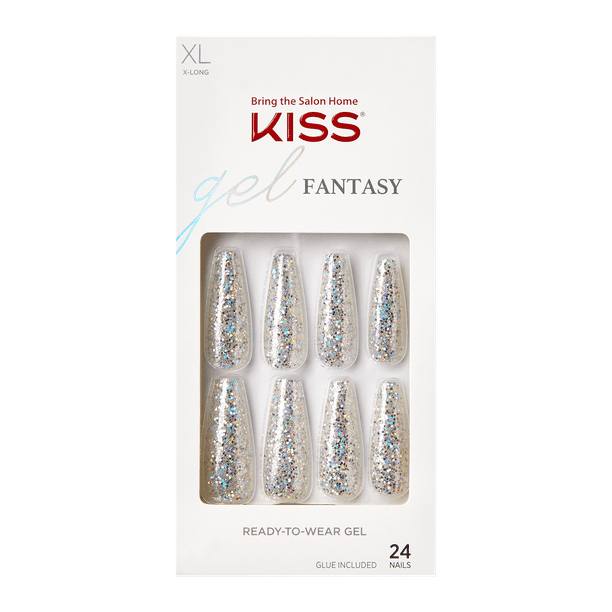 KISS Gel Fantasy Ready-to-Wear Fake Nails, 'Best Friend', 28 Count EasyOptionXY LLC