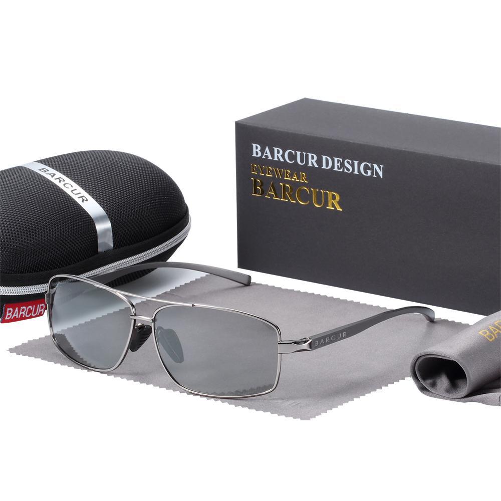 Luxury Elegent Rectangle Polarized Sunglasses Photochromic Driving Glasses For Men and Boys With UV400 Protection - SJB-DIAMOND ELITES