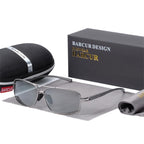 Luxury Elegent Rectangle Polarized Sunglasses Photochromic Driving Glasses For Men and Boys With UV400 Protection - SJB-DIAMOND ELITES