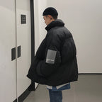 Solid Color Couple Loose Student Cotton Jacket