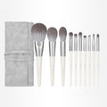 ZOREYA silver foxtail 10 makeup brushes Pi-Mart
