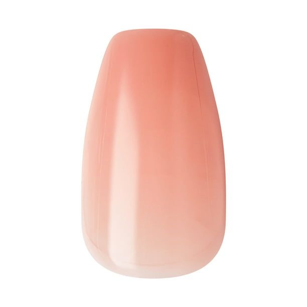 KISS imPRESS Bare but better Medium Coffin Gel Press-On Nails, Glossy Light Neutral, 30 Pieces EasyOptionXY LLC
