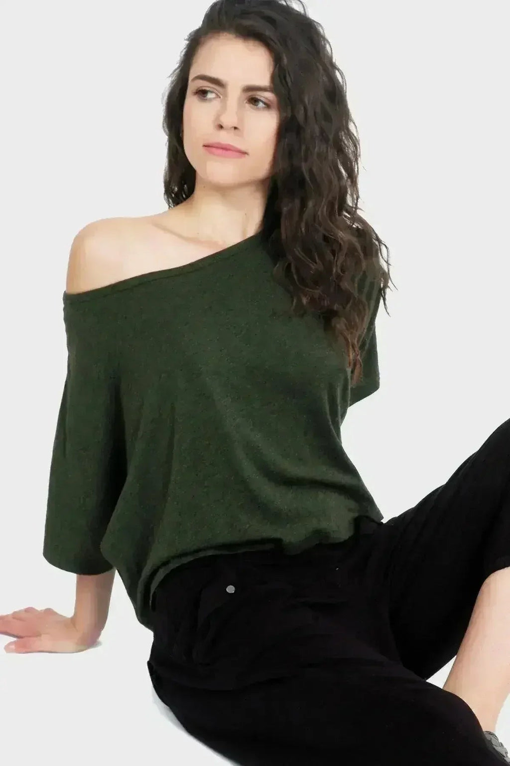 Lumi Organic Crop Top - Bamboo-Cotton Bateau Neck | Femstylo - SJB-DIAMOND ELITES