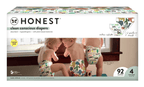 The Honest Company Clean Conscious Baby Diapers, Size 4, 92 ct