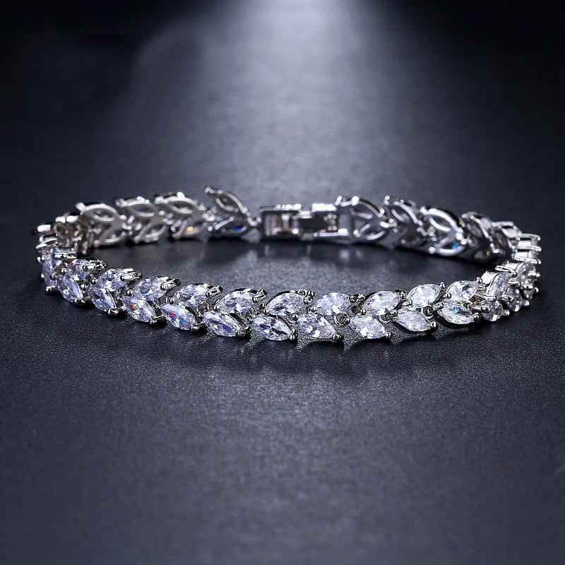 Fashion horse eye zircon bracelet Pi-Mart