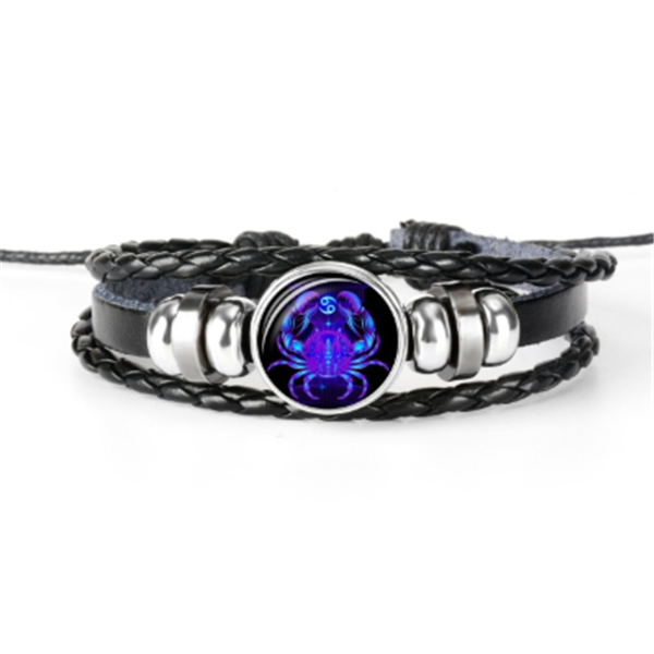 Zodiac Constellation Bracelet Braided Design Bracelet For Men Women Kids Pi-Mart
