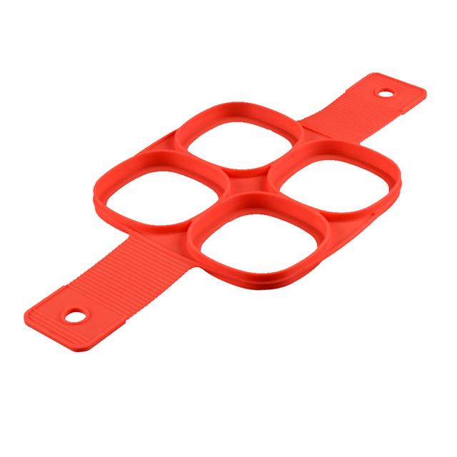 Silicone Non Stick Fantastic Egg Pancake Maker Ring Kitchen Baking Omelet Molds Flip Cooker Egg Ring Mold Pi-Mart