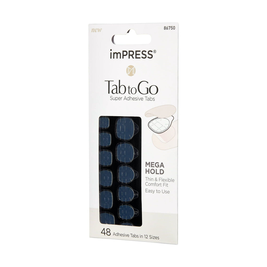KISS imPRESS Tab to Go Mega Hold Super Adhesive Tabs, 12 Sizes, 48 Pieces EasyOptionXY LLC