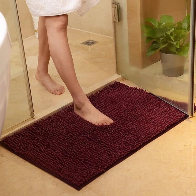 Chenille Absorbent Bathroom Non-slip Floor Mat Pi-Mart
