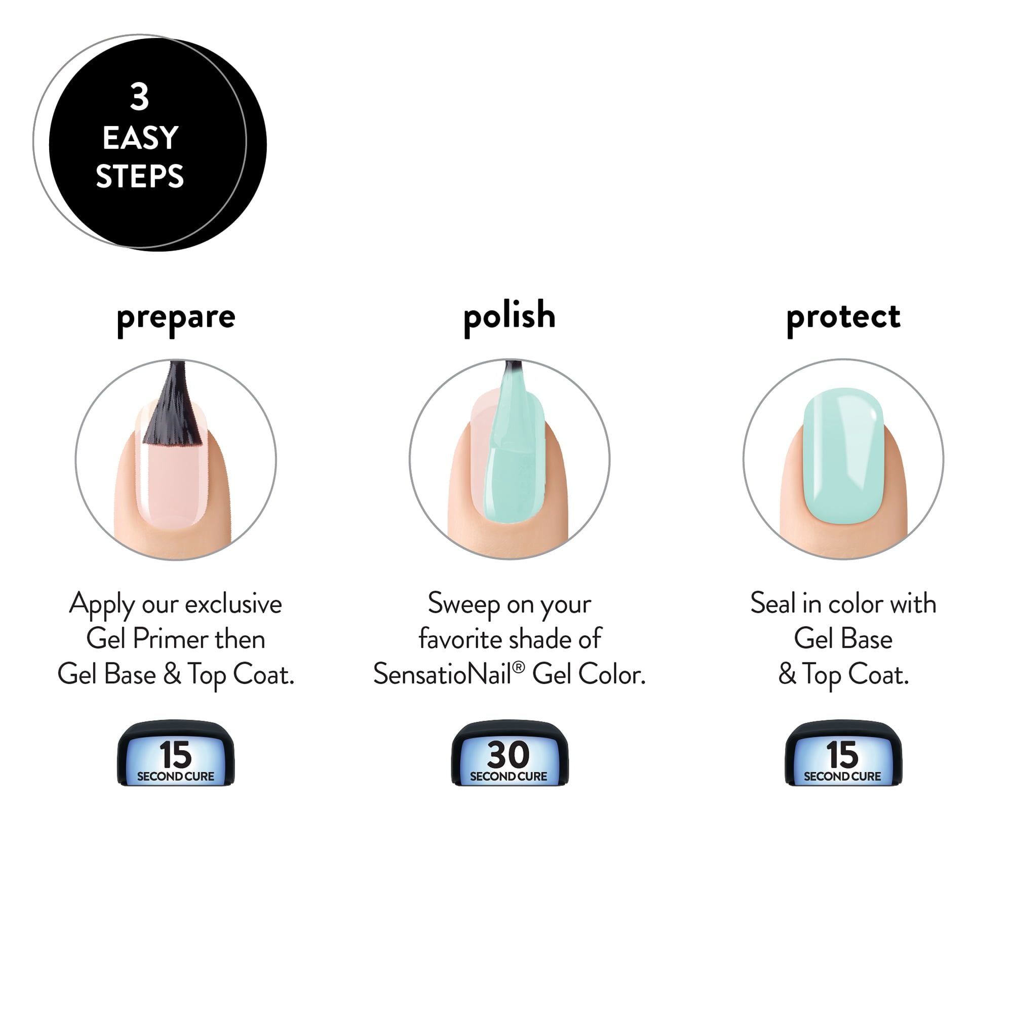 SensatioNail Gel Nail Polish Green, Rest and Relaxation, 0.25 fl oz EasyOptionXY LLC