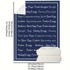 Cozy Blue Encouragement Hug Blanket - Soft Flannel, Inspirational Print For Rehab & Comfort, Perfect For Naps, Camping, And Gifting To Friends & Family Lootquake LLC