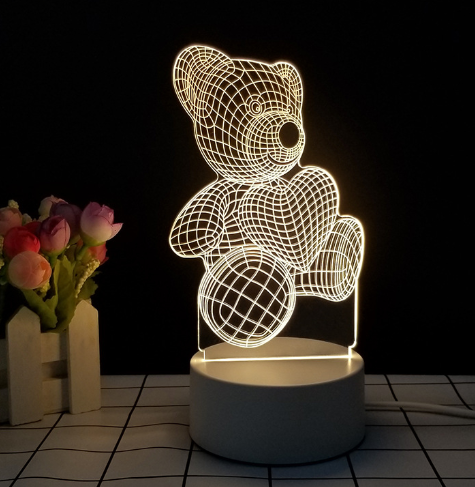 3D Table Night Lamp - SJB-DIAMOND ELITES