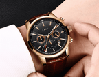 Men's  Waterproof Watch With Chronometers Day View Sport Analog Watches Excellent Look Perfect Gift For Him Stevvex