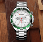 Men's Waterproof Watch With Chronometers, Date Display Excellent Background Unique Design Perfect Gift Stevvex