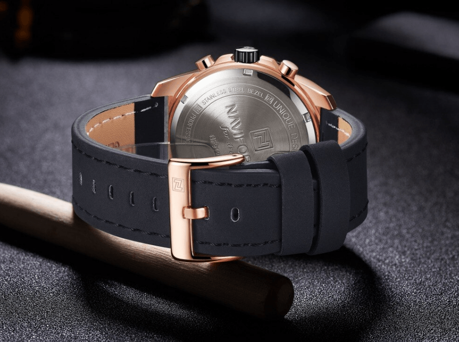 Sports Men's Leather Waterproof Date Display Casual Analog Luxury Watches Unique Design Perfect Gift - SJB-DIAMOND ELITES