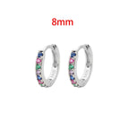 Stainless Steel Minimalist Huggie Hoop Earrings Pi-Mart