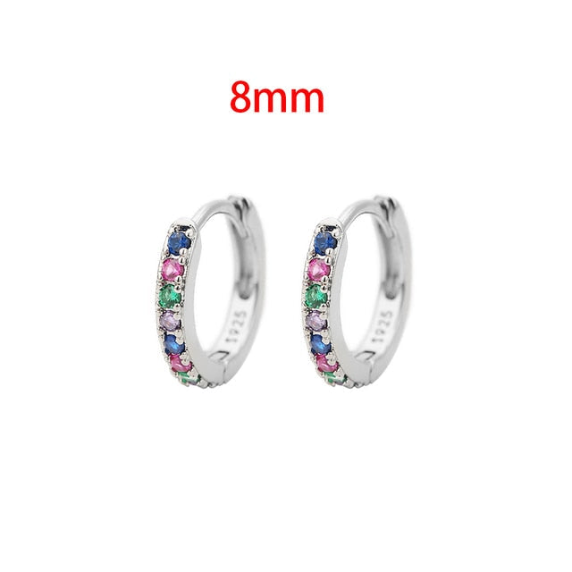 Stainless Steel Minimalist Huggie Hoop Earrings Pi-Mart