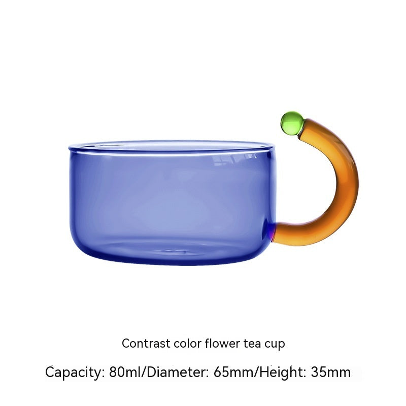 Creative Contrast Color High Temperature Resistant Glass Teapot Pi-Mart