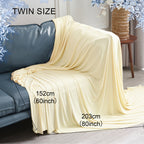 Cooling Blanket For Hot Sleepers - Soft, Breathable, Lightweight, Portable Silky Durable Single Layer Throw With Reversible Design, Ideal For Home Office Travel Car, Summer Use, Machine Washable - 1Pc Lootquake LLC