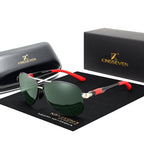 Men 100% Polarized Aluminum Alloy Frame Sunglasses  In Elegant Retro Classic Men's Driving Pilot  Style - SJB-DIAMOND ELITES