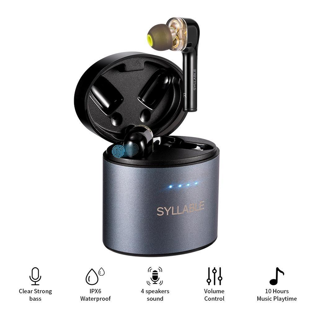 Modern Luxury Original Bluetooth V5.0 Bass Earphones Wireless Headset Noise Reduction  Volume Control Earbuds - SJB-DIAMOND ELITES