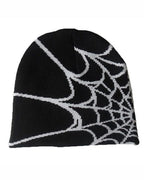 Spider Web Printed Knitted Pullover Wool Hat